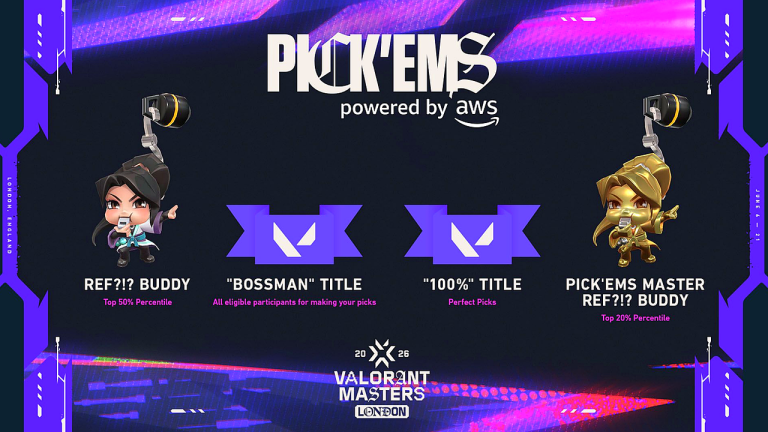 Les Pick’Ems du Masters London propulsés par AWS rendent chaque lecture de bracket publique