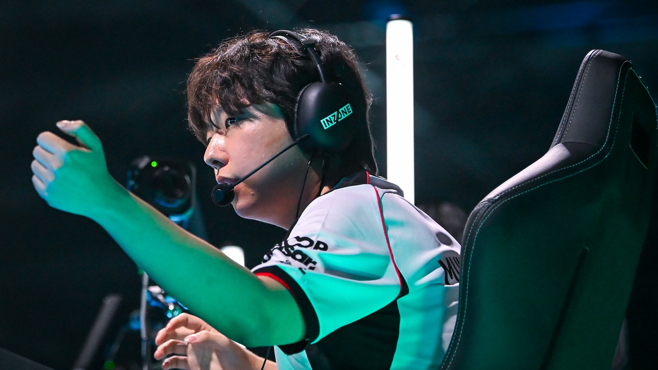 A T1 player during the current series against Paper Rex