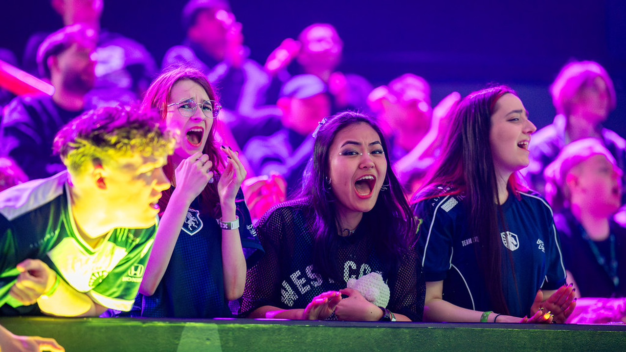VCT EMEA-Fans, die von der ersten Reihe aus zuschauen