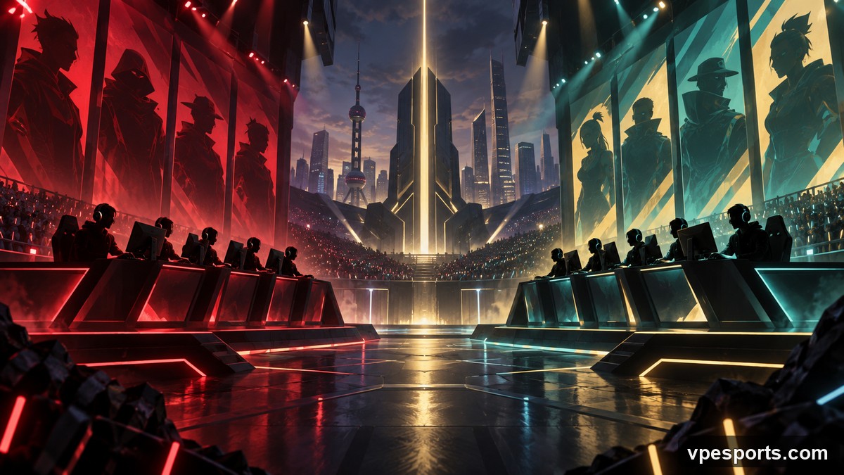 Conceptuele illustratie van JD Gaming tegen FUT Esports op VALORANT Champions