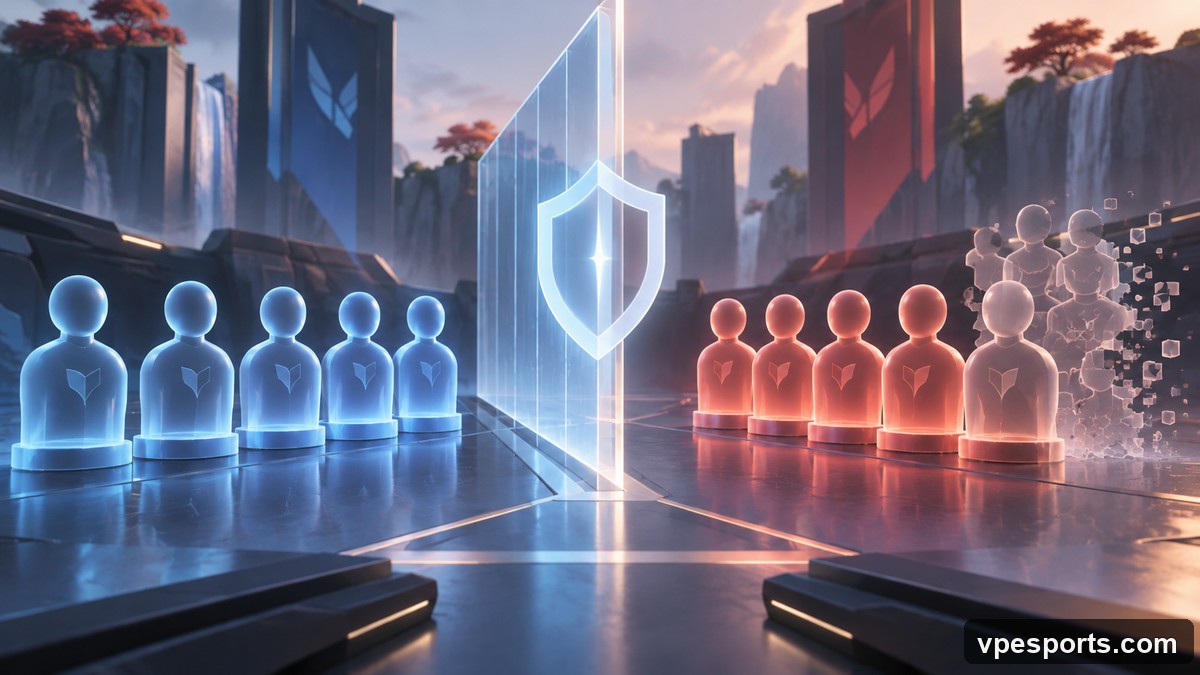 Konceptuel illustration af integritet i kompetitiv matchmaking