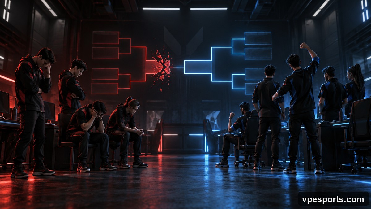 Illustration conceptuelle d'une série d'élimination entre 100 Thieves et NRG