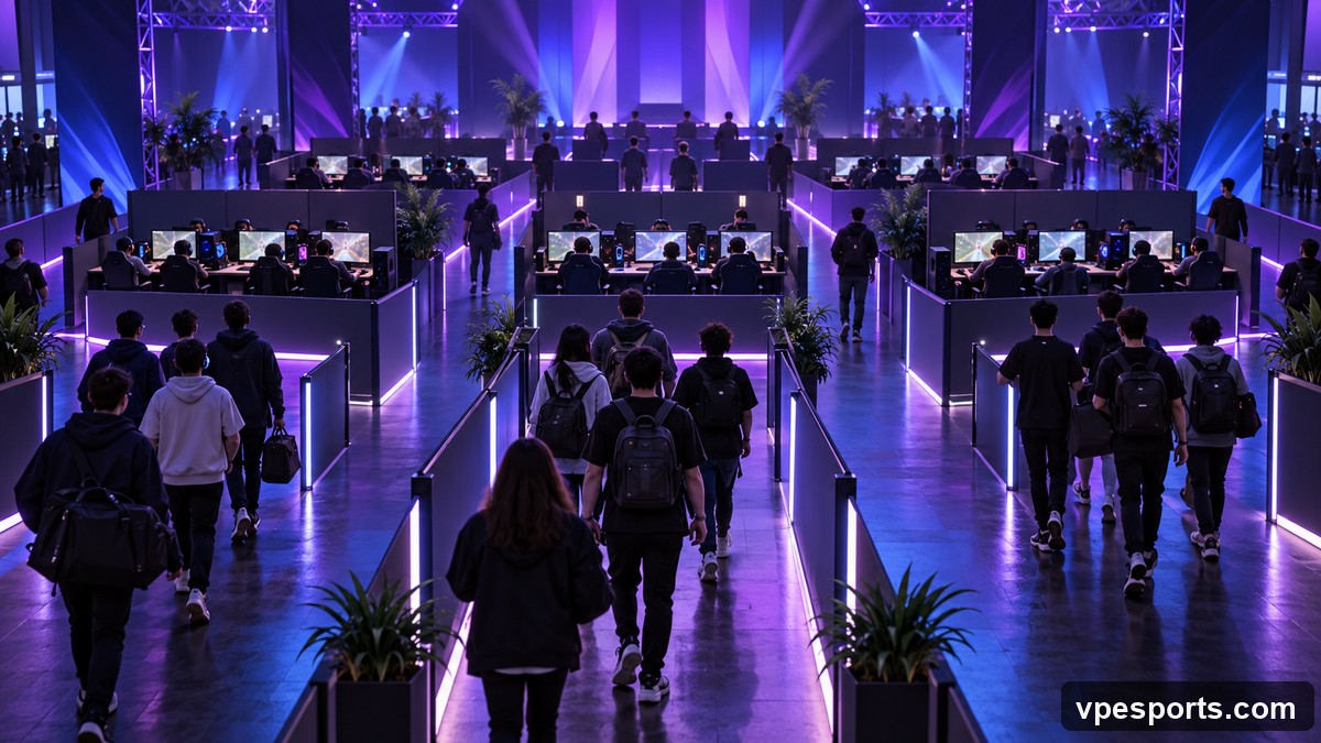 Flere trupper ankommer til en åben esports-kvalifikation