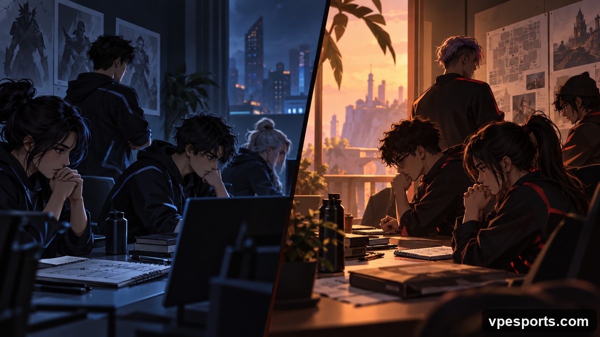 Conceptual image of two teams preparing for a future Champions rematch