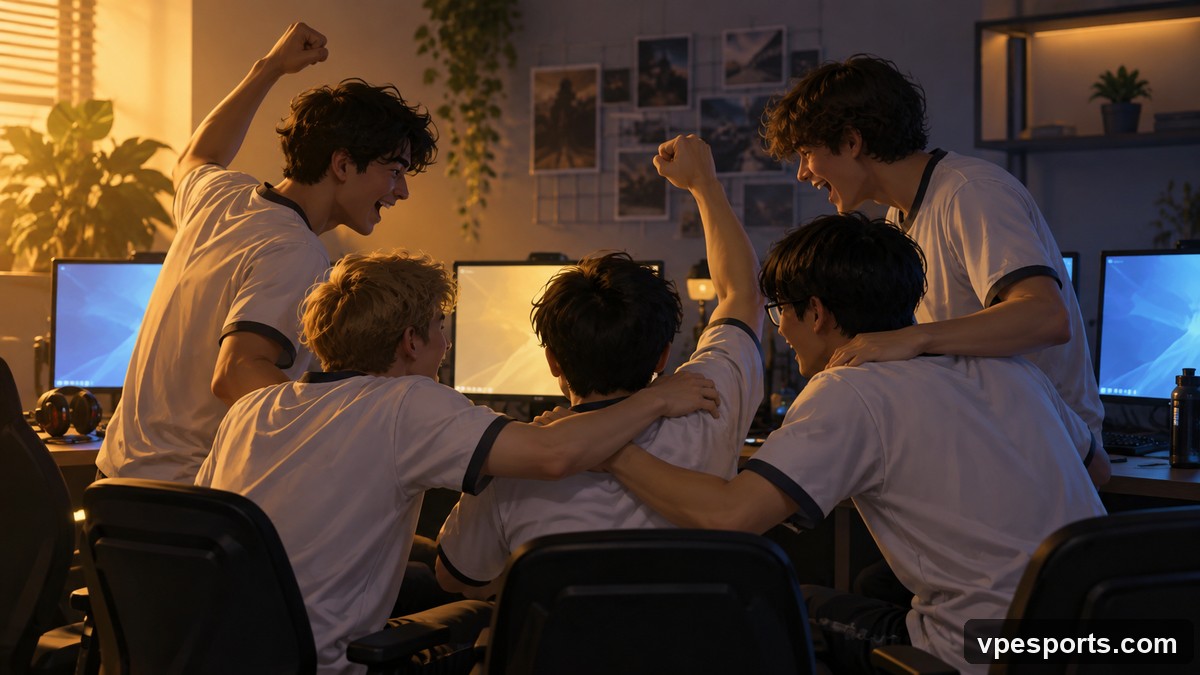 Conceptual image of BONK celebrating its EVC The Surge 14 title