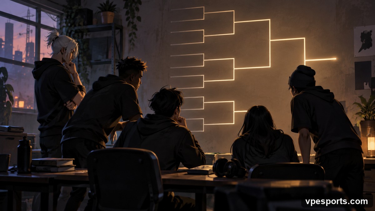 Conceptual image of a team studying a knockout path through EVC The Surge 14