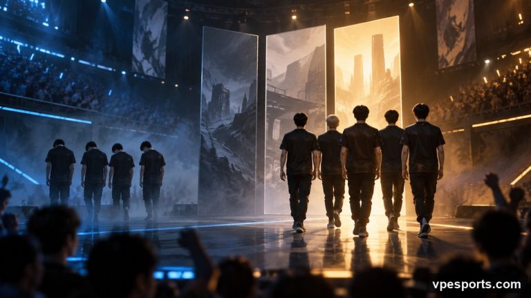 Conceptual image of G2 advancing after eliminating T1 at Champions Shanghai