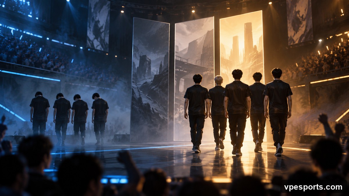 Conceptual image of G2 advancing after eliminating T1 at Champions Shanghai